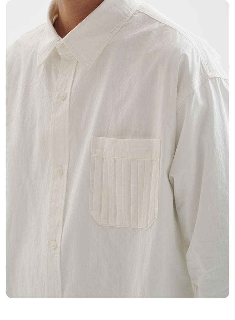 BUTTBILL pleated pocket shirt B3758