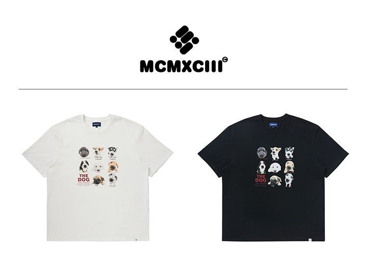 【予約販売】mcmxciii ドッグプリントTシャツ B2533