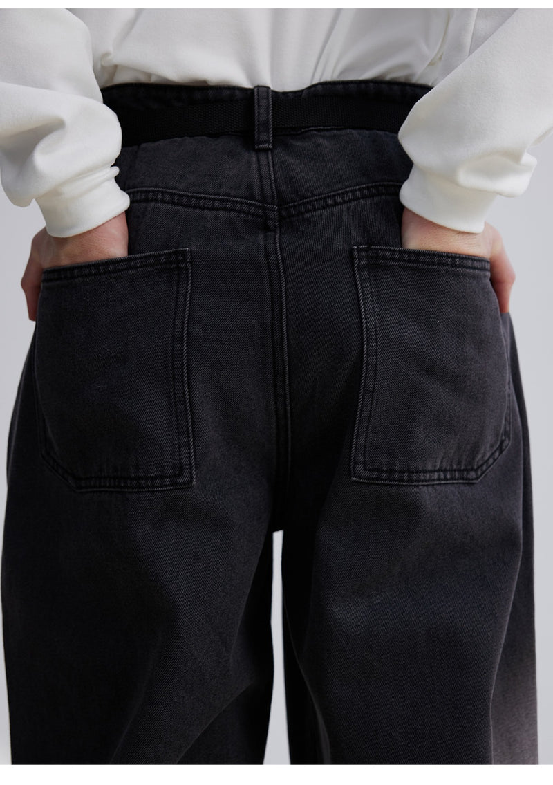 [Delivery within 1 week] LivingTown Washed Straight Denim B3481