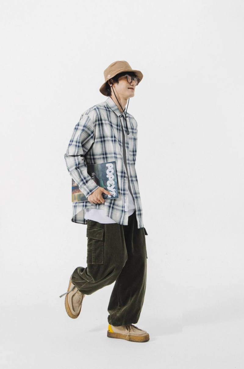 [Delivery within 10 days] NOTHOMMEMEN BLUE Corduroy Work Pants B0231
