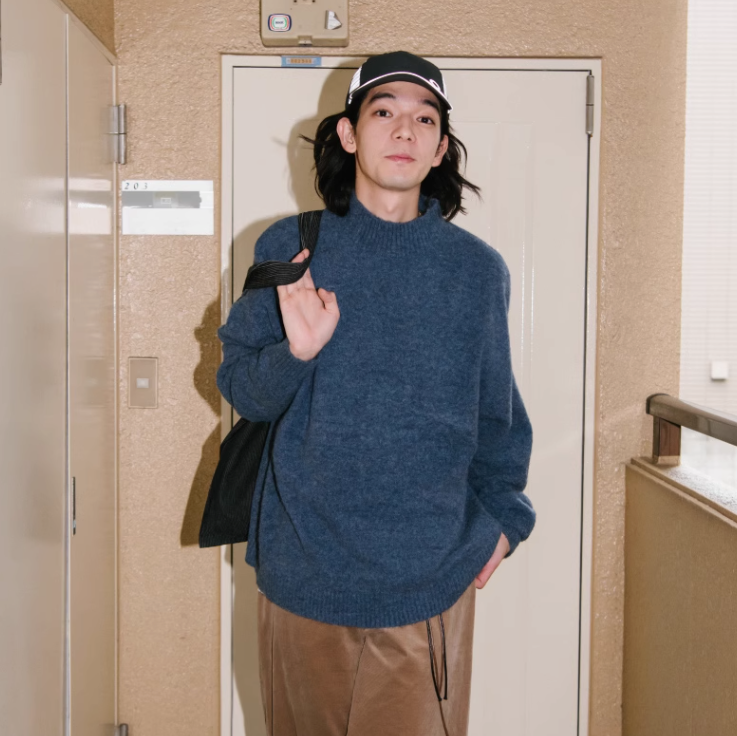 YOSHIYOYI ウールブレンドセーター B3438