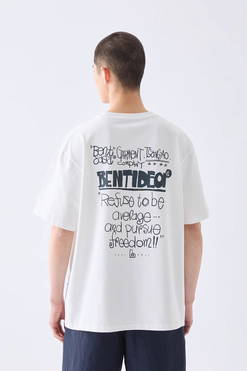 BENTIDEA Back Print T-Shirt B4183