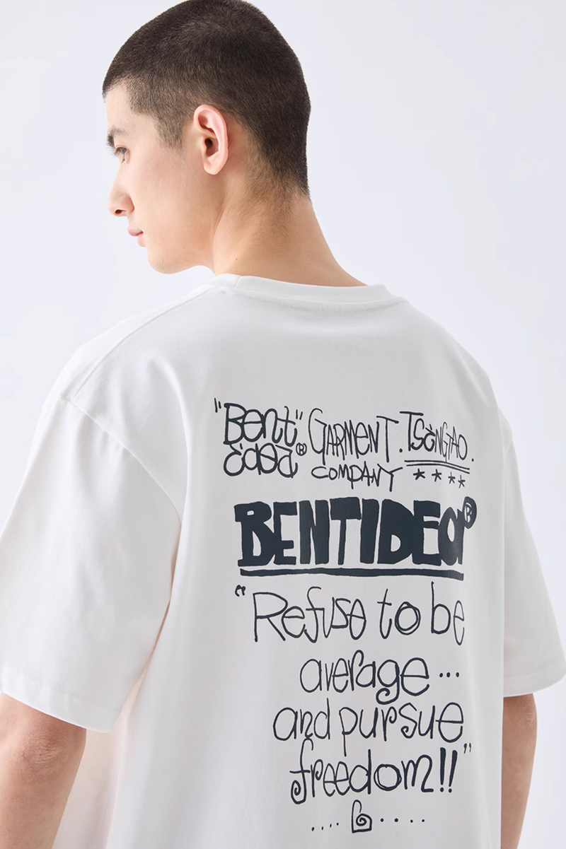 BENTIDEA Back Print T-Shirt B4183