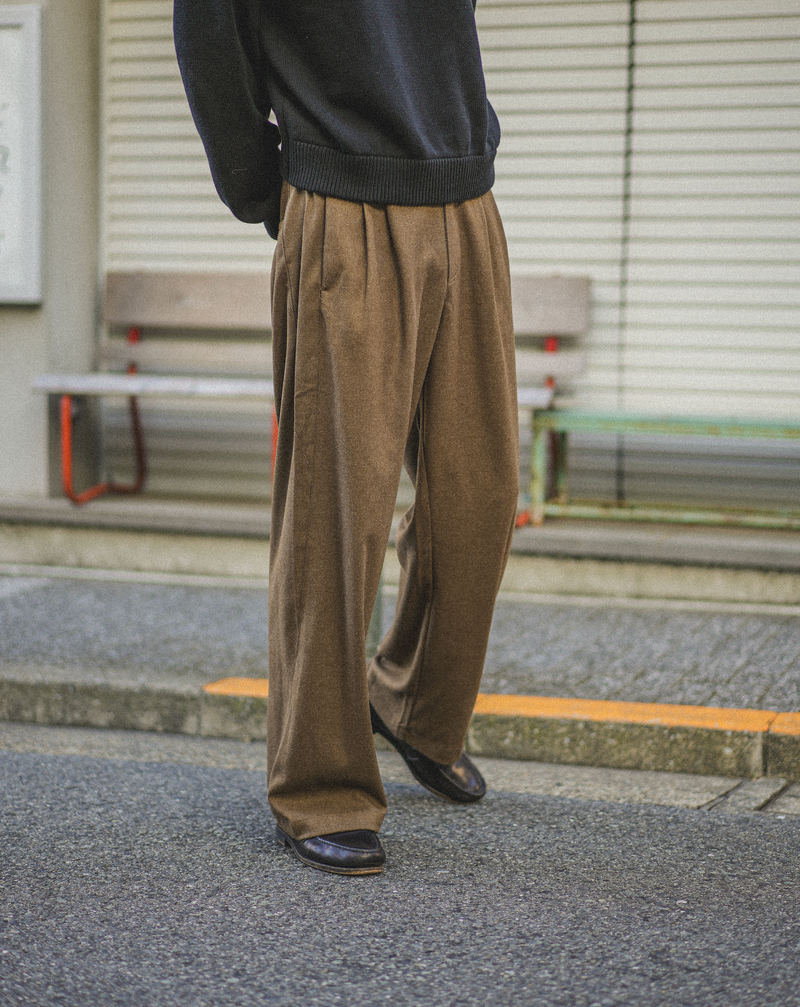 【1週間以内にお届け】Wool Like Trousers B5036