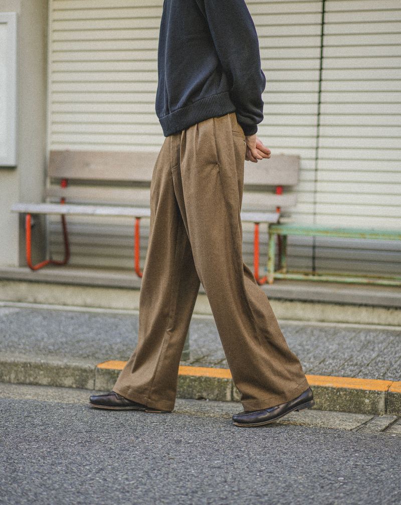 【1週間以内にお届け】Wool Like Trousers B5036