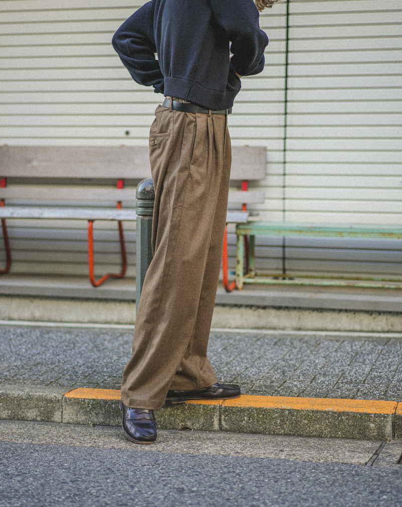 【1週間以内にお届け】Wool Like Trousers B5036