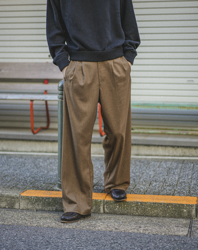 【1週間以内にお届け】Wool Like Trousers B5036