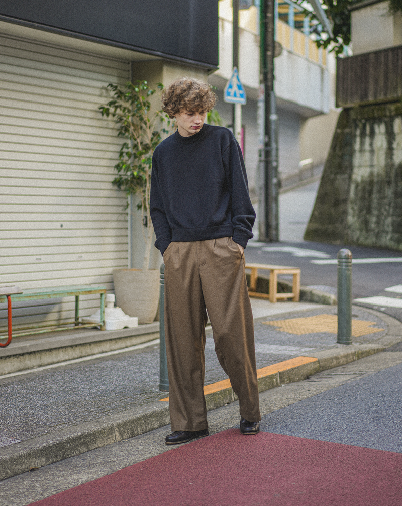 【1週間以内にお届け】Wool Like Trousers B5036