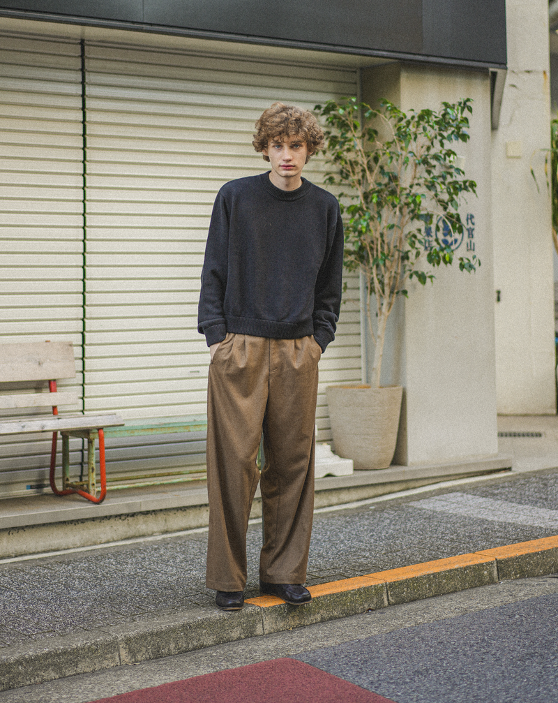 【1週間以内にお届け】Wool Like Trousers B5036