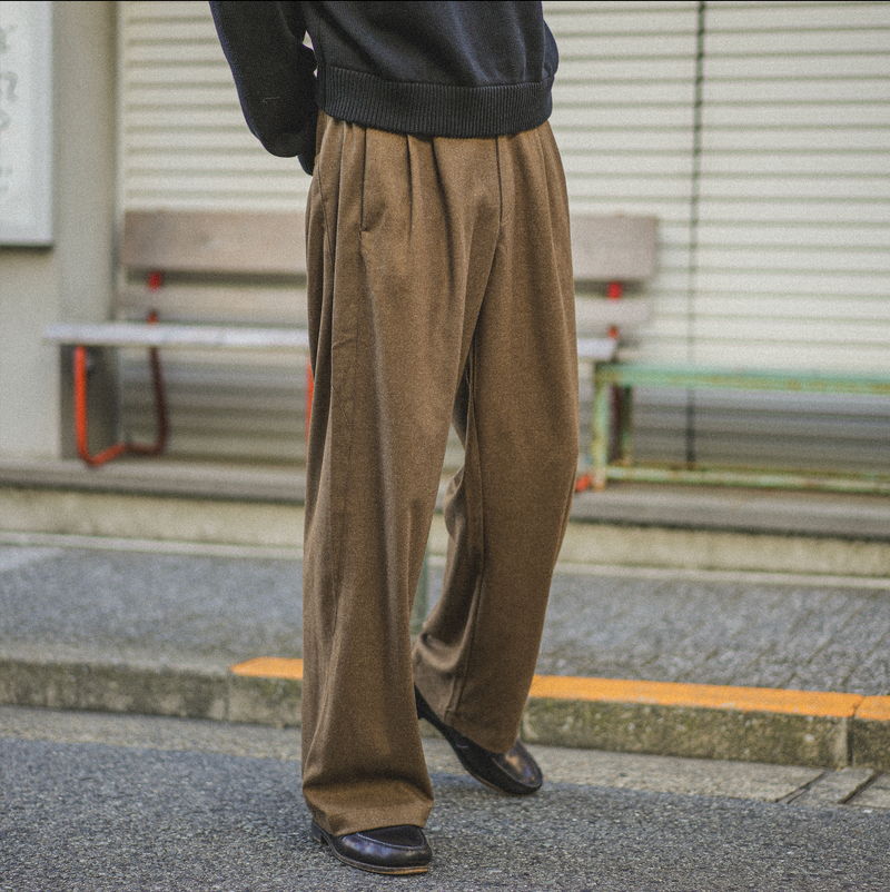 【1週間以内にお届け】Wool Like Trousers B5036