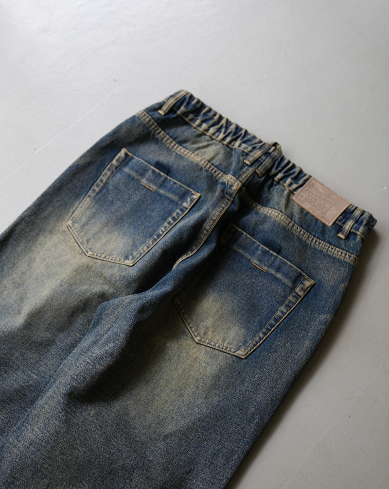 [Delivered within 1 week] NOTHOMMEMBLUE Washed Jeans B1063