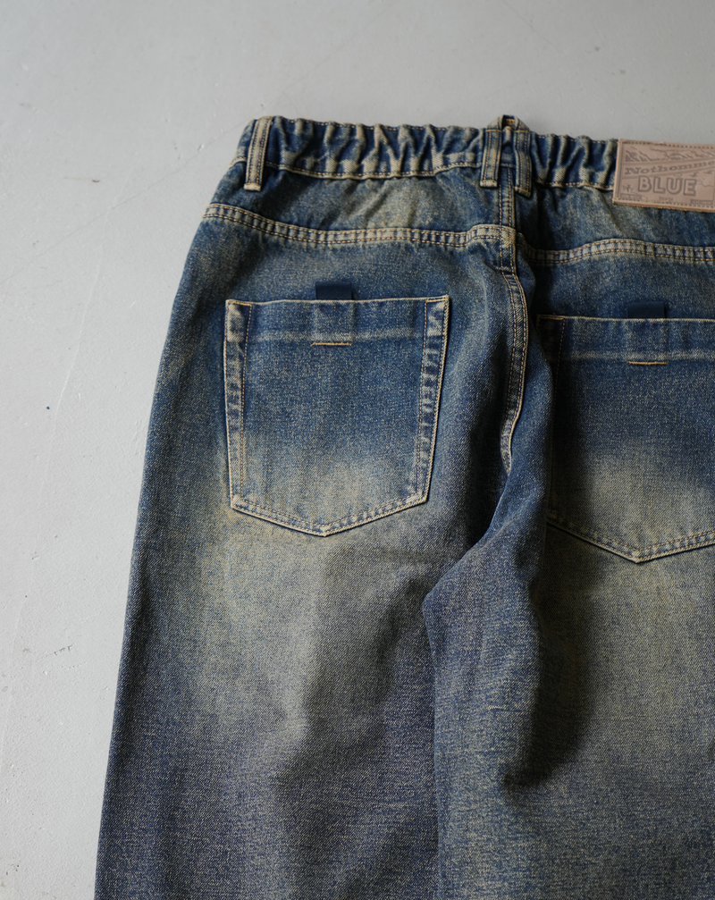 [Delivered within 1 week] NOTHOMMEMBLUE Washed Jeans B1063