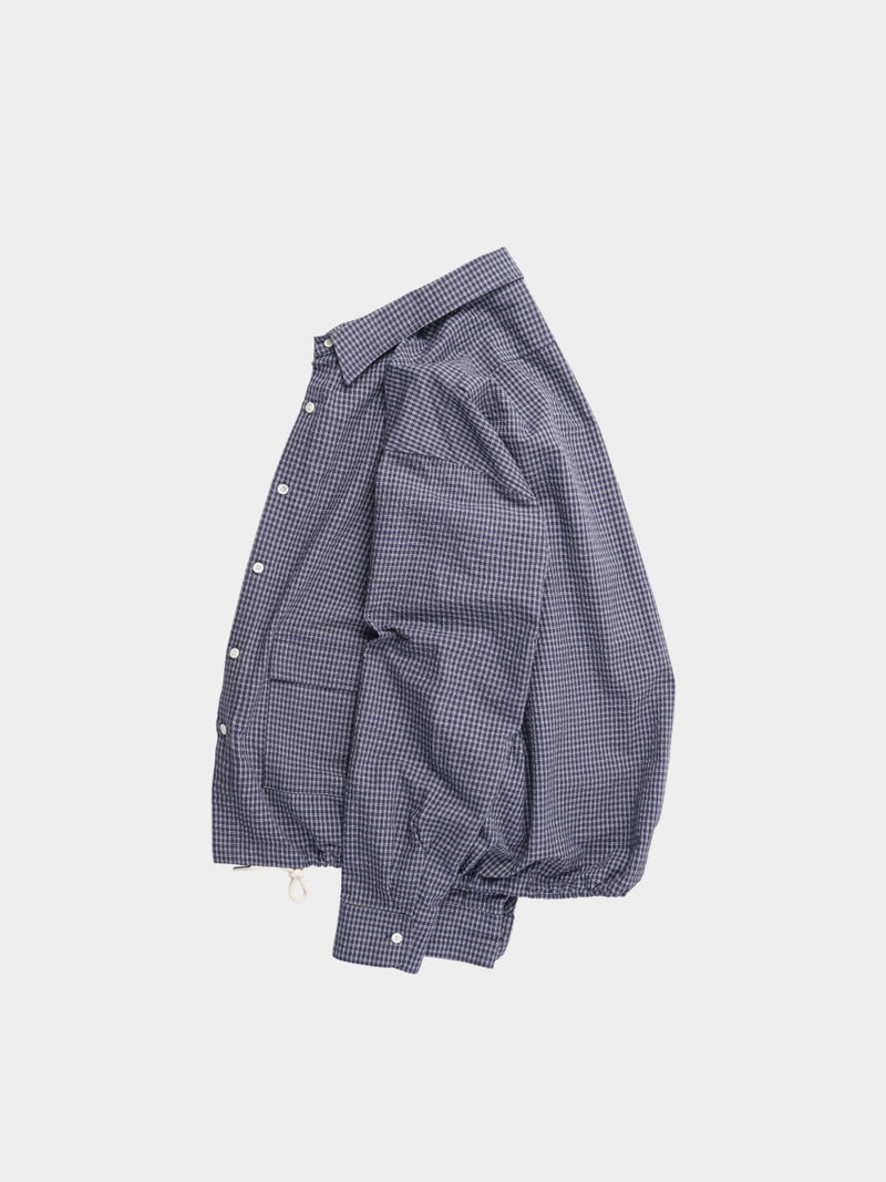 [Delivery in late June] HAVEHAD Check Drawstring Shirt B4249 