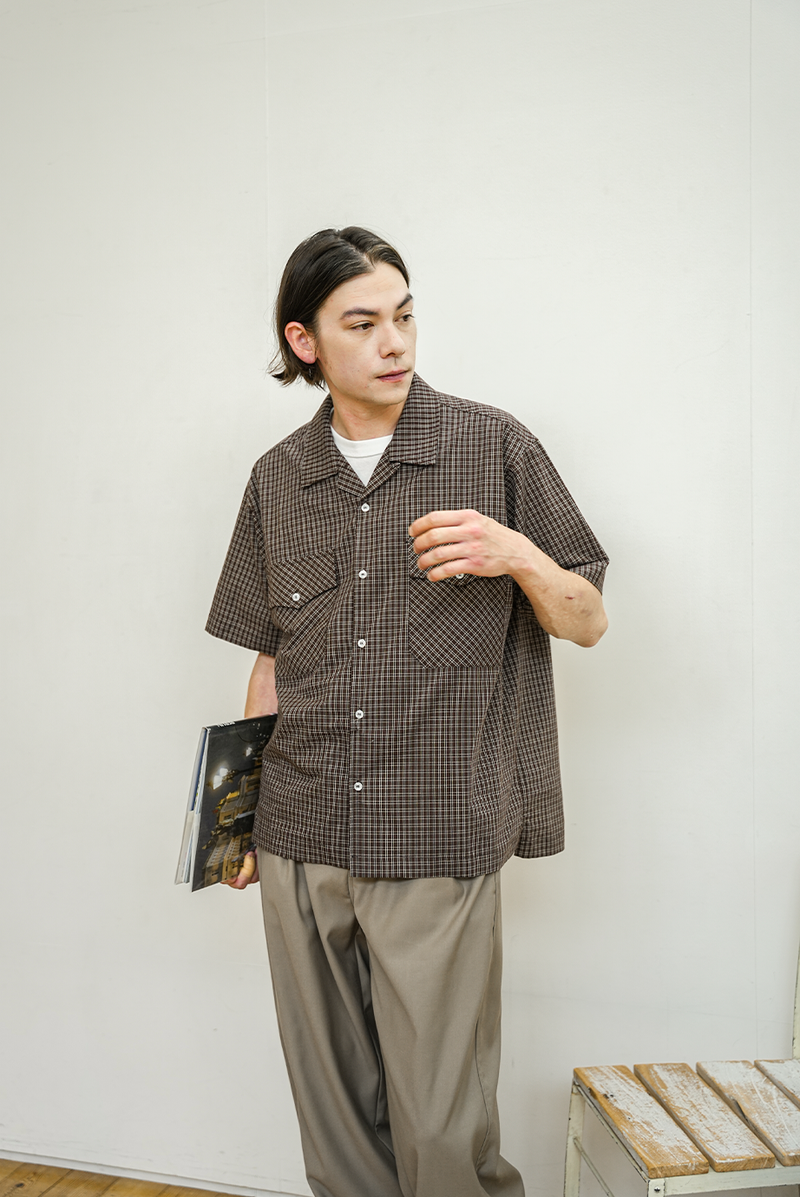 [Delivery within 1 week] BUTTBILL double pocket check shirt B4064