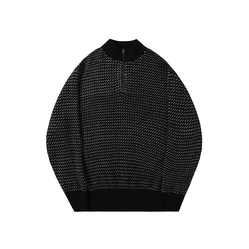 [Delivery within 1 week] EviStub Birdseye Half Zip Sweater B3152 