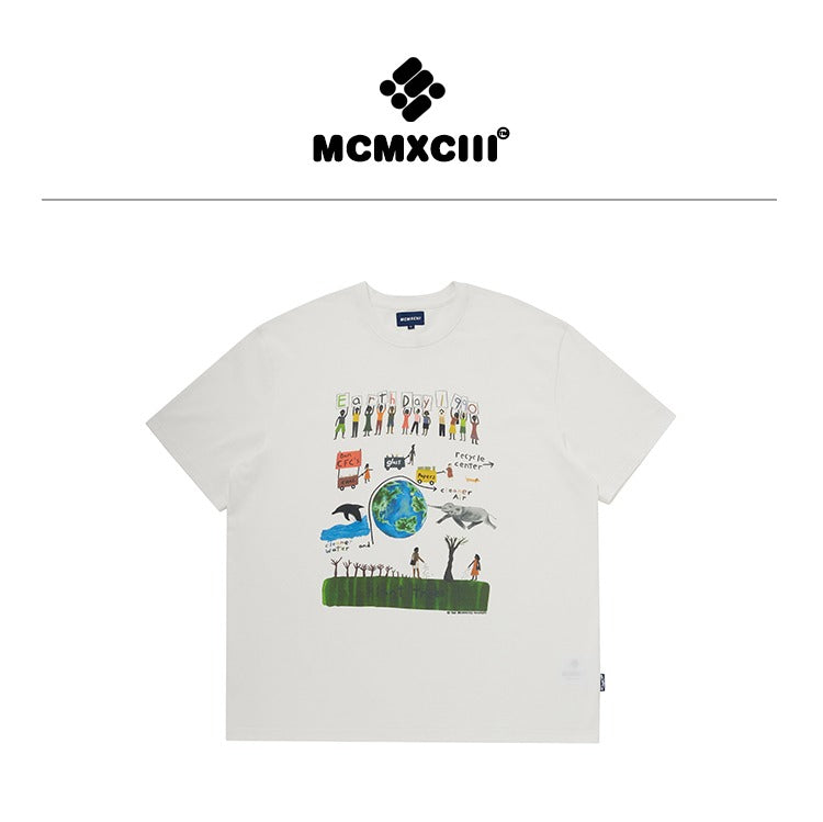 mcmxciii earth day Tシャツ B2532