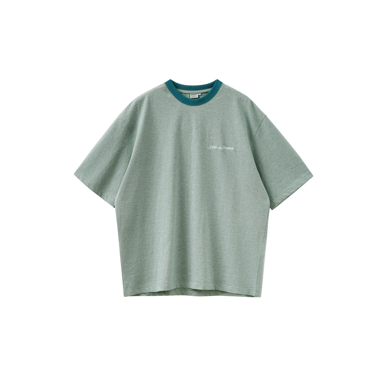 [Delivered within 1 week] BUTTBILL Relaxed Fit Border T-Shirt B4061