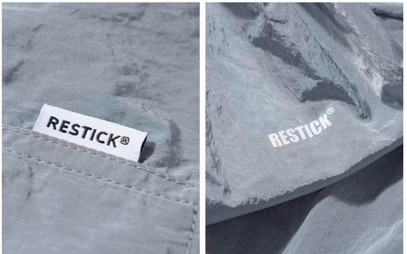 RESTICK 金属色尼龙短裤 B4119 