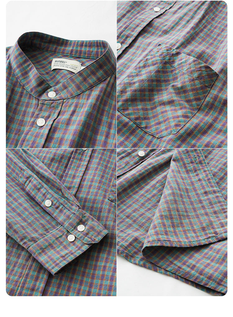 [Delivered within 1 week] BUTTBILL Relaxed Fit Check Shirt B4005