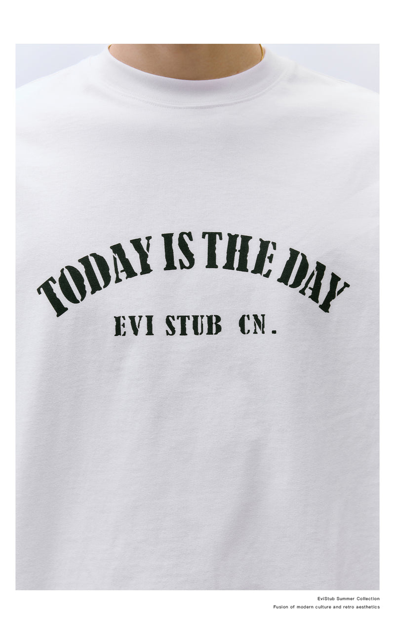 EviStub 文字徽标 T 恤 B4260
