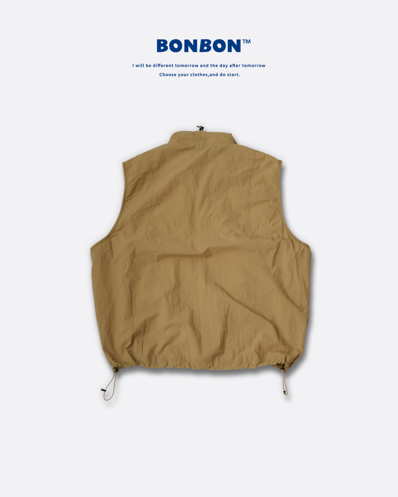 [Delivery within one week] BONBON×EVISTUB nylon vest B5001