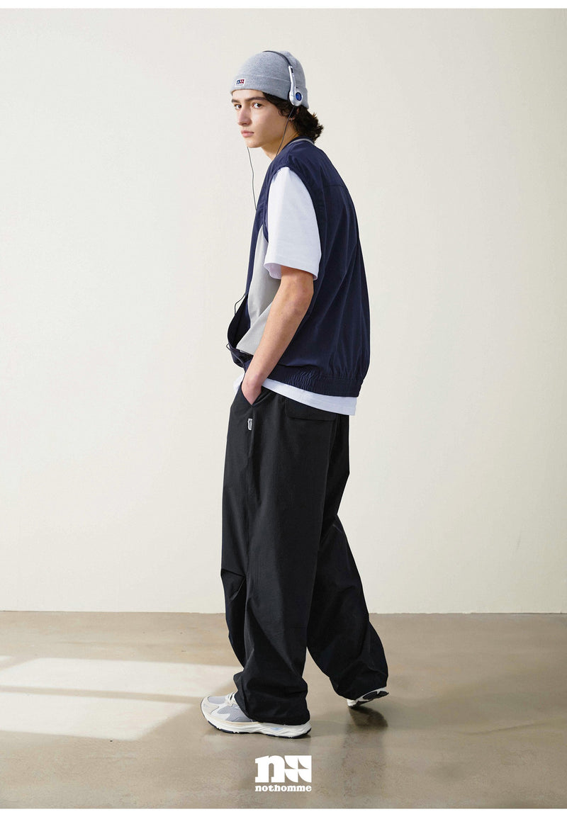 [Delivery within 1 week] NOTHOMME Nylon Straight Pants B2129 