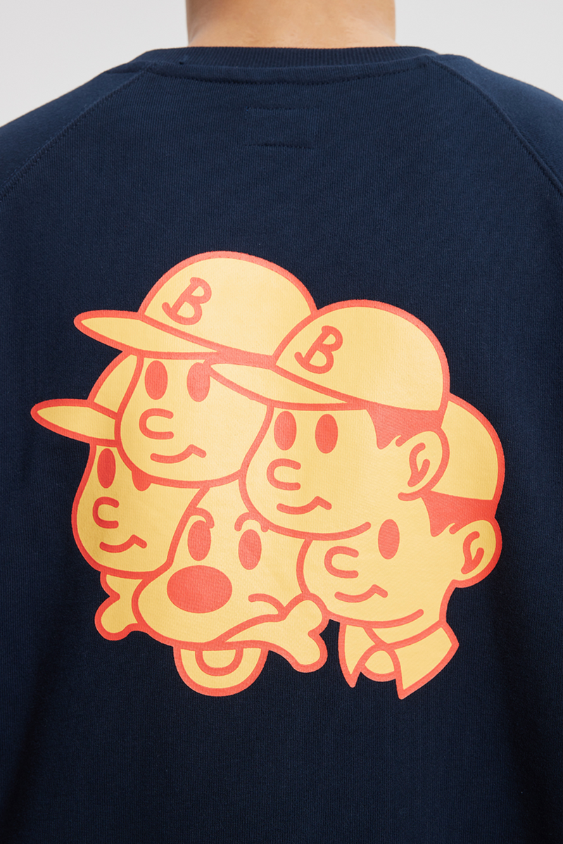 BENT IDEA 棒球图案运动衫 (L) B0084