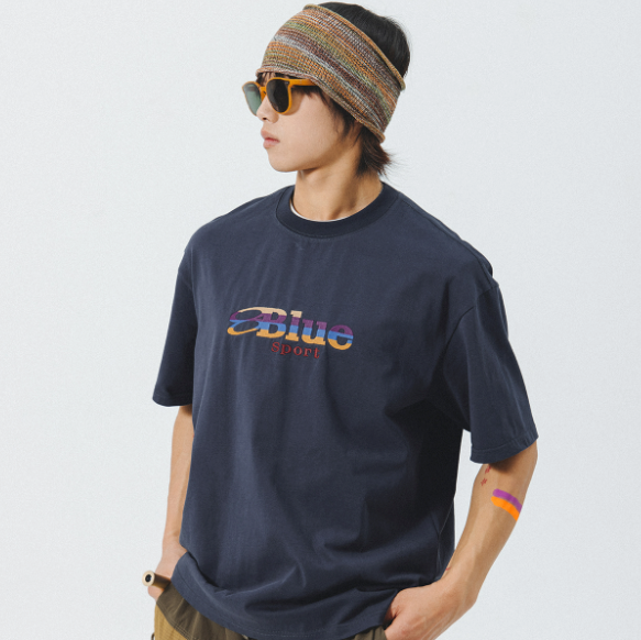 NOTHOMMEBLUE Relaxed Fit Logo T-Shirt B2019