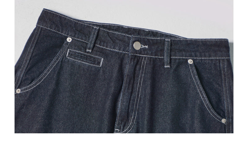 [Delivery within 1 week] BUTTBILL Washed Straight Jeans B1745