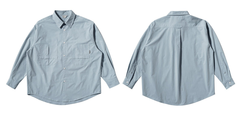 BUTTBILL Relaxed Double Pocket Shirt B1009
