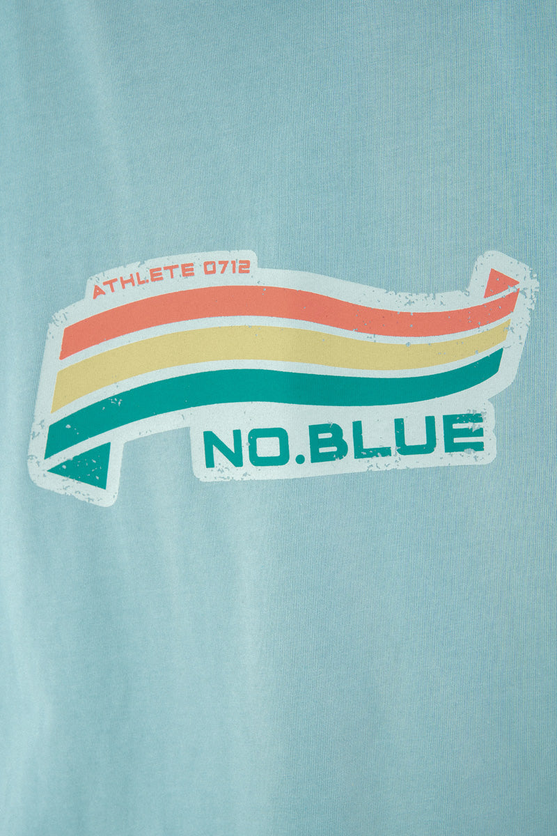 NOTHOMMEBLUE レインボーデザインTシャツ B0535