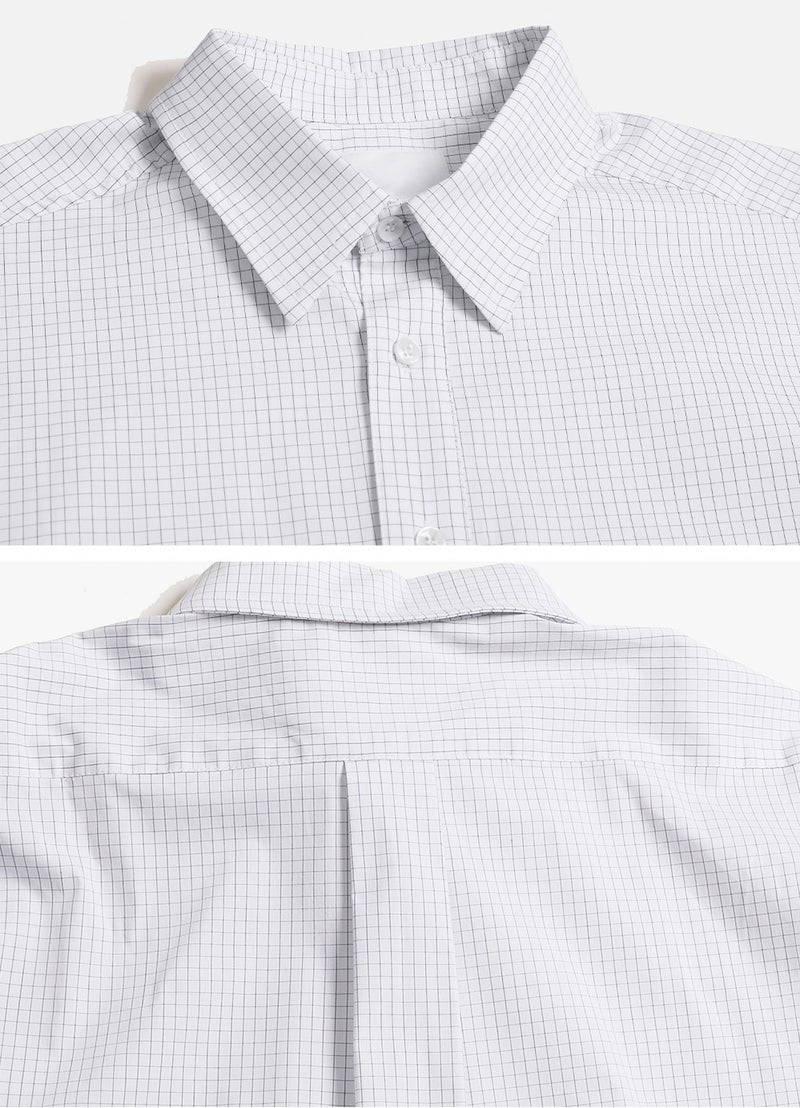 CountryMoment 棉混纺格纹衬衫 B0355